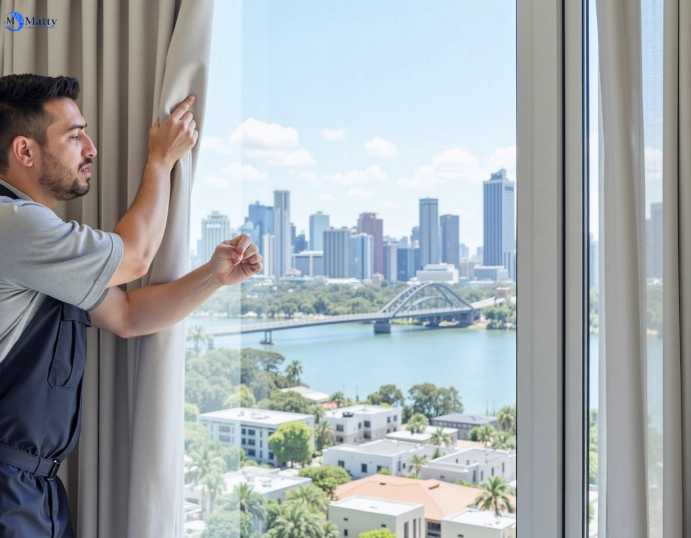 Professional curtain steam cleaning service balmain-nsw QLD by Matty Curtain Cleaning