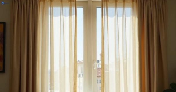 Dull dusty drapes in balmain-nsw before professional cleaning